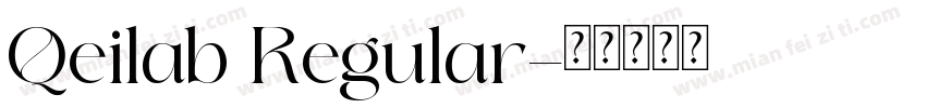 Qeilab Regular字体转换